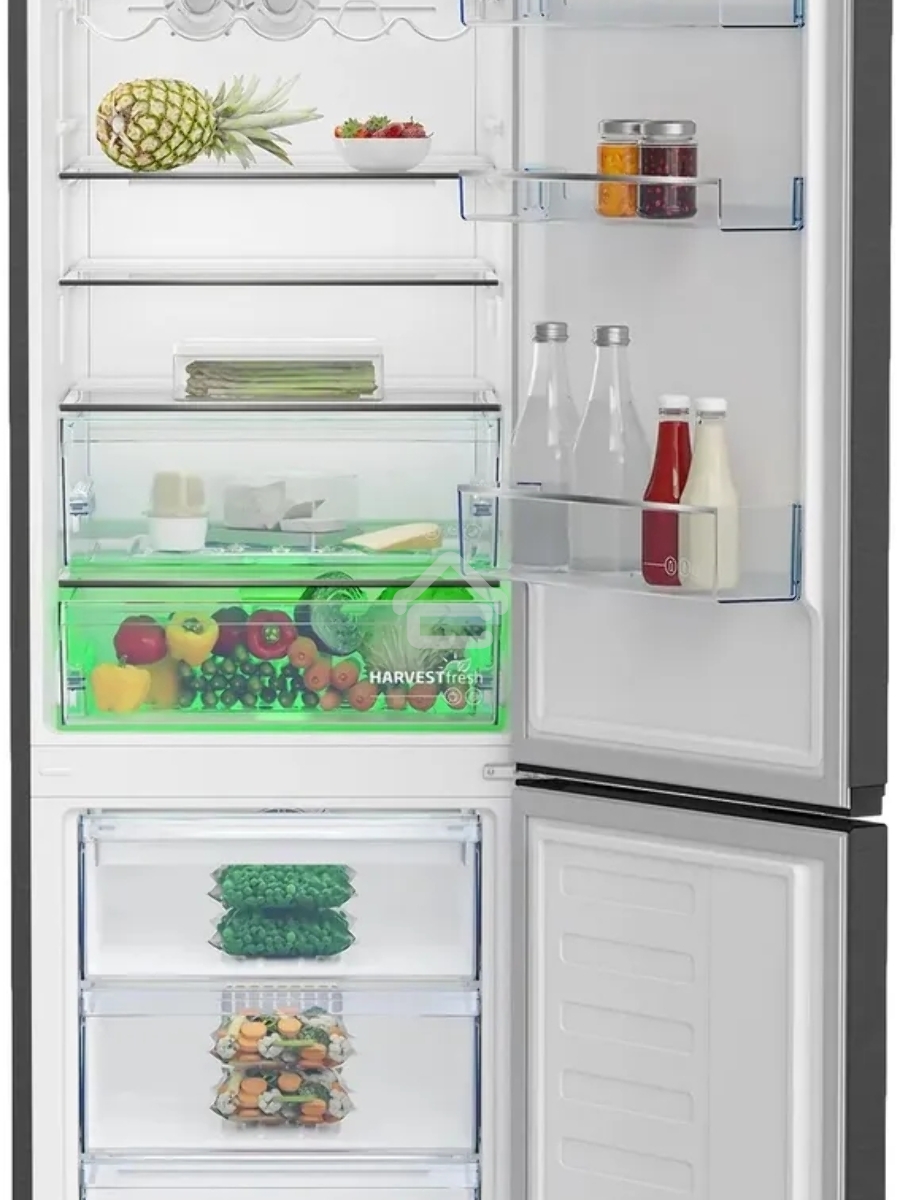 Холодильник Beko B3DRCNK402HXBR антрацит двухкамерный 257/100л морозилка снизу No Frost