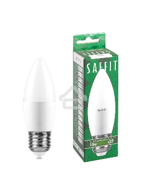 Лампа светодиодная SAFFIT SBC3715 LED 15вт Е27 белый матовая свеча