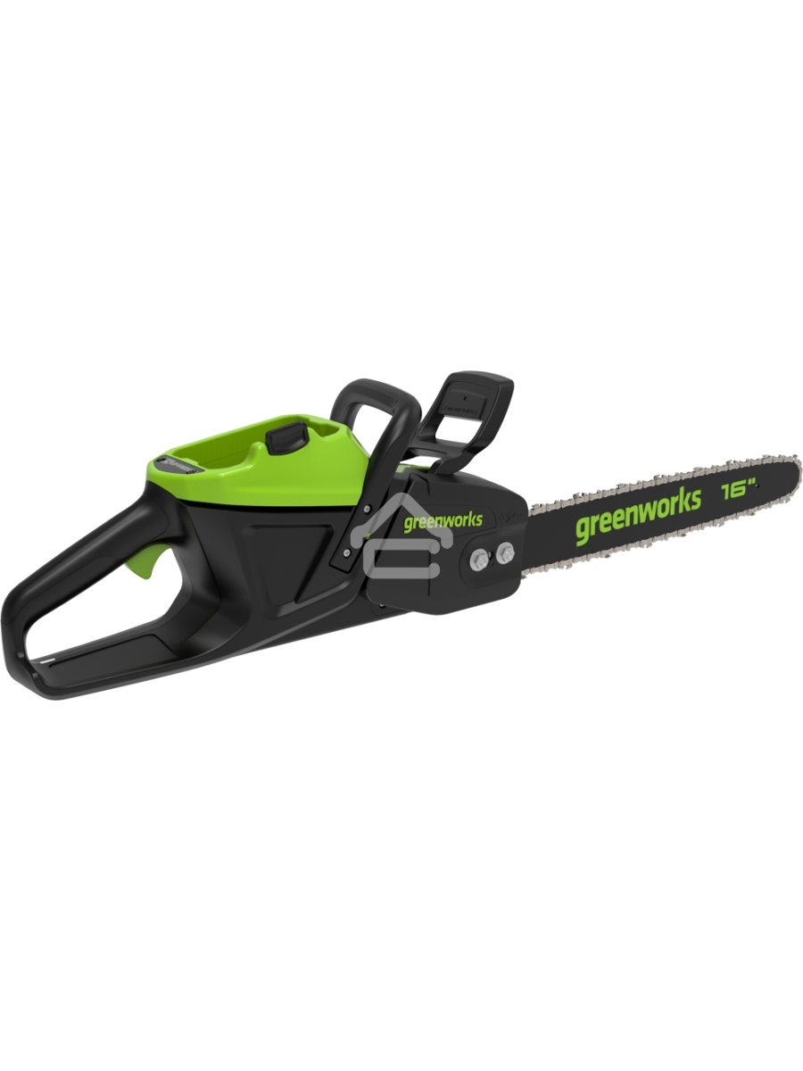 Цепная пила аккумуляторная GreenWorks D60CS25k4, 60V, 40 см, бесщеточная, 2500 Вт, с 1хАКБ 4 Ач. и ЗУ