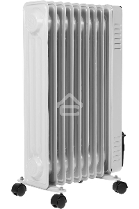 Масляный обогреватель Centek CT-6201 (9 секций) белый, 2000 Вт, 20 м2, термостат