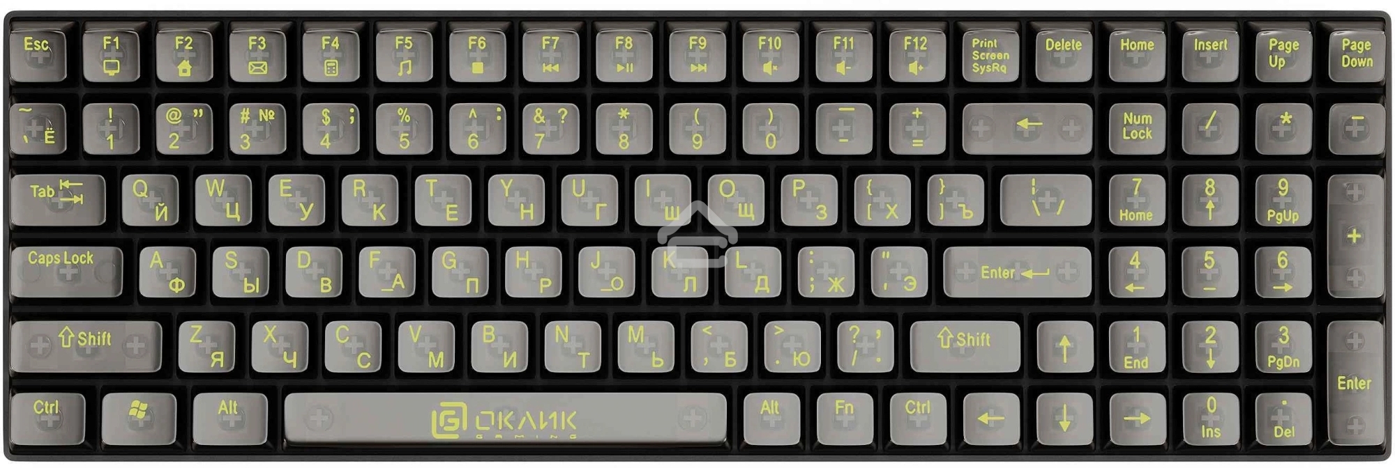 Клавиатура проводная Oklick 915GK (1790371), USB, черный