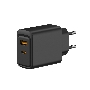 Сетевое зарядное устройство Rexant с портами USB-A и USB-C, 30Вт, черный