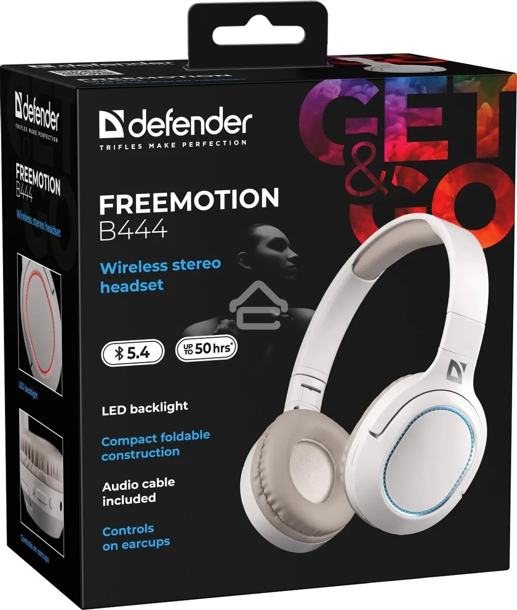 Гарнитура клавиатура Defender FreeMotion B444 бежевый, микрофон, Bluetooth