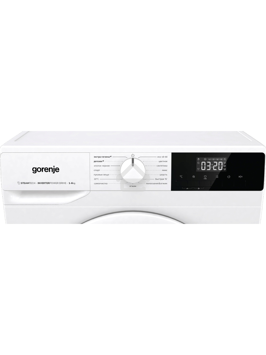 Стиральная машина Gorenje W2NHPI62SCSIRV 20010441 белый, загрузка фронтальная с баком 6 кг, 1200 об/мин., класс: А