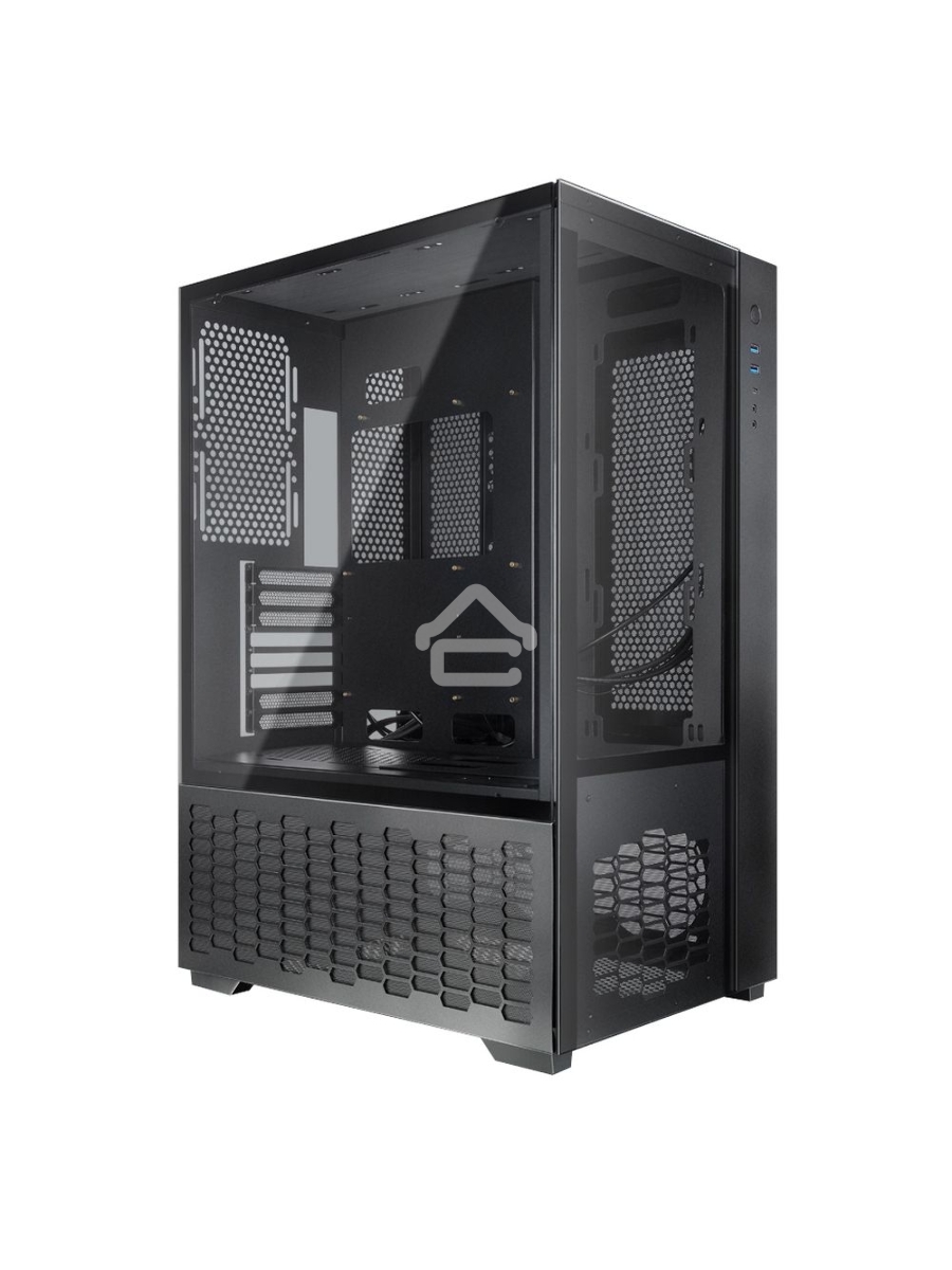 Компьютерный корпус Raijintek PAEAN PREMIUM 0R20B00208, black, Aluminum, ATX/MICRO ATX/MINI-ITX, USB3.0x2, Type Cx1, HD Audiox1