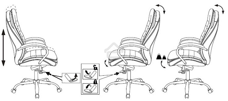 Кресло руководителя Бюрократ T-9950/BLACK черный, кожа, крестовина хром