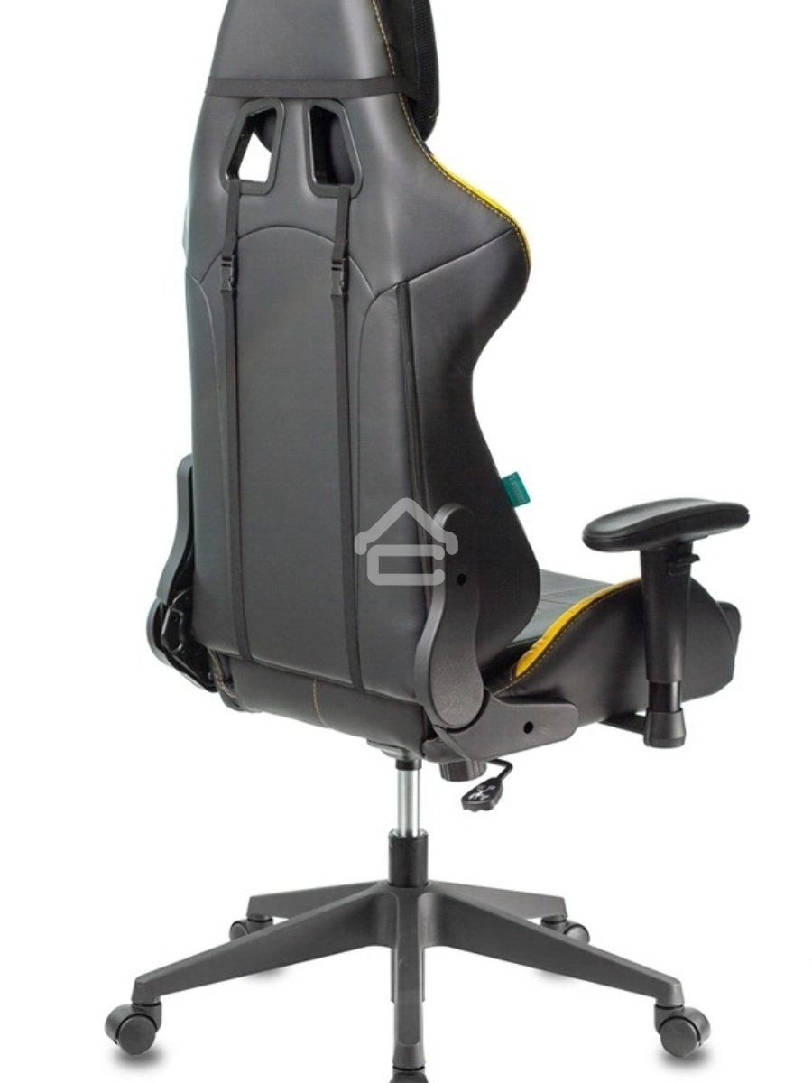 Кресло игровое Бюрократ VIKING 5 AERO YELLOW черный/желтый искусственная кожа