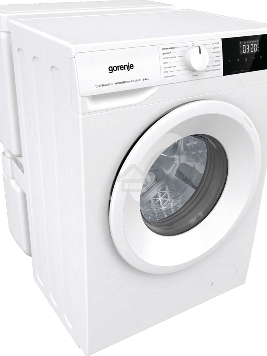 Стиральная машина Gorenje W2NHPI62SCSIRV 20010441 белый, загрузка фронтальная с баком 6 кг, 1200 об/мин., класс: А