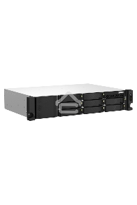 Сетевое хранилище SMB QNAP TS-873AeU-RP-4G NAS 8 HDD trays, 2x 2.5 GbE. 64-bit 4-core AMD V1500B 2,2 GHz, 4 GB. RAM (1*4 GB) up to 32GB (2*16 GB), 2 x M2 2280 (PCIe Gen3 x 1), 2xPSU W/o rail kit RAIL-B02