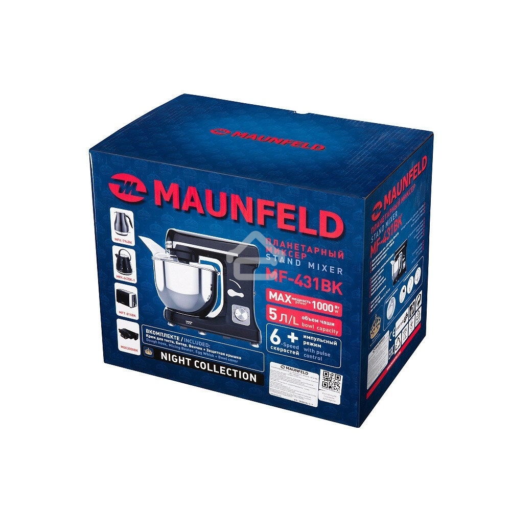 Миксер планетарный Maunfeld MF-431BK