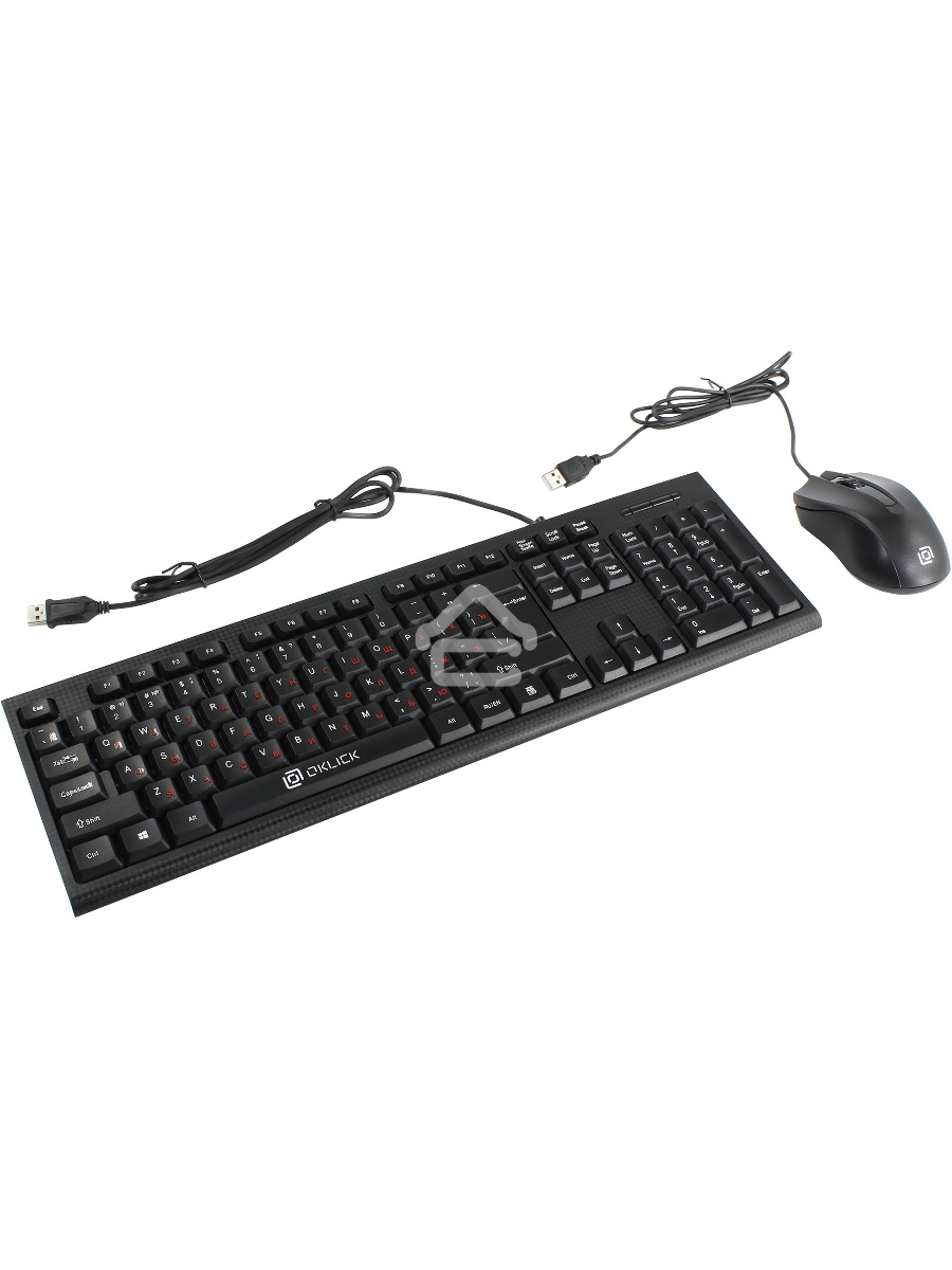 Клавиатура + мышь Oklick 620M клав:черный мышь:черный USB