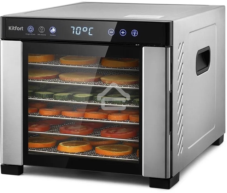 Сушилка для овощей и фруктов Kitfort KT-1916 18под. 650Вт черный