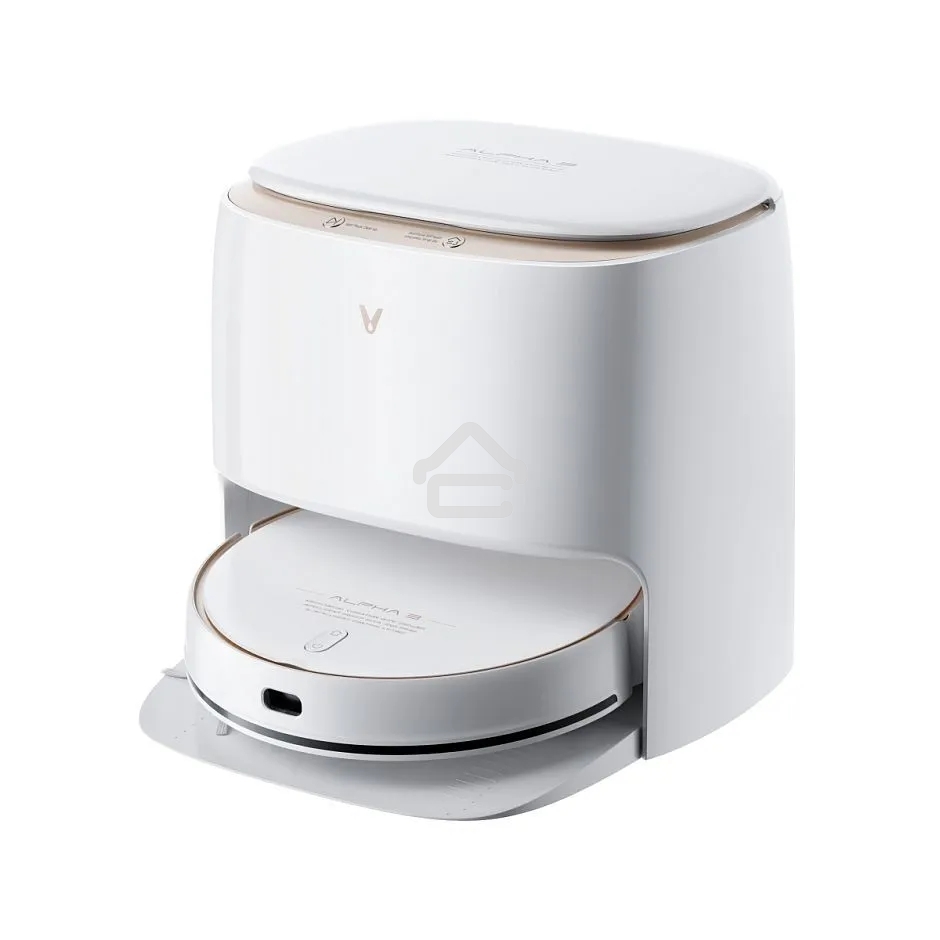 Робот-пылесос Viomi Alpha3 Pro белый V-RVCLMD50A , 50 Вт, 5200 мАч Li-Ion, уборка сухая/влажная, пылесборник контейнер 0.42 л