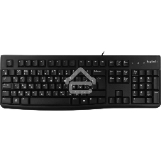 Клавиатура проводная Logitech K120 for business, USB черный (заводская гравировка)
