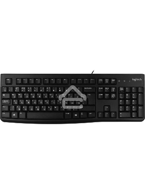 Клавиатура проводная Logitech K120 for business, USB Черный