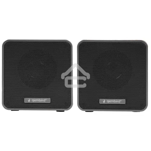 Акустическая система 2.0 Gembird SPK-206, МДФ, коричневый, 5 Вт, регулятор громкости, USB-питание