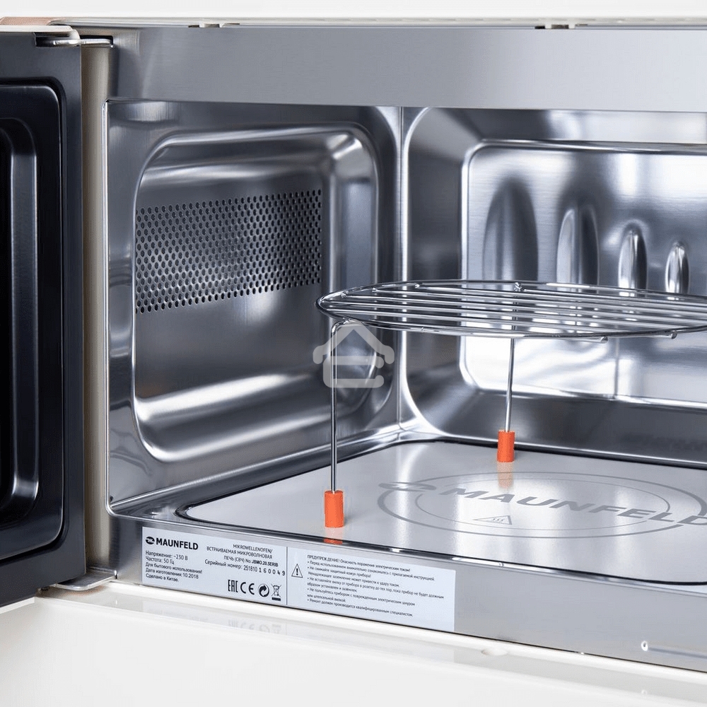 Микроволновая печь встраиваемая Maunfeld JBMO.20.5ERIB слоновая кость, 20 л, 700 Вт, переключатели - поворотный механизм