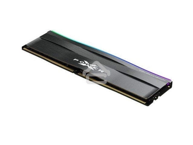Оперативная память Silicon Power XPower Zenith, DDR4, 8GB (1x8GB), 3200MHz, CL16, DIMM, с радиатором, RGB, серый
