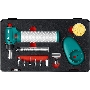 Газовый паяльник KRAFTOOL MULTI TORCH набор 8-в-1, 30-150 Вт, горелка, фен, пьезоподжиг, 1300°С