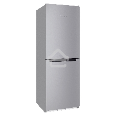 Холодильник Nordfrost NRB 151 S серебристый, двухкамерный 170/115 л морозилка снизу, ручная разморозка