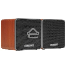 Акустическая система 2.0 Gembird SPK-206, МДФ, коричневый, 5 Вт, регулятор громкости, USB-питание