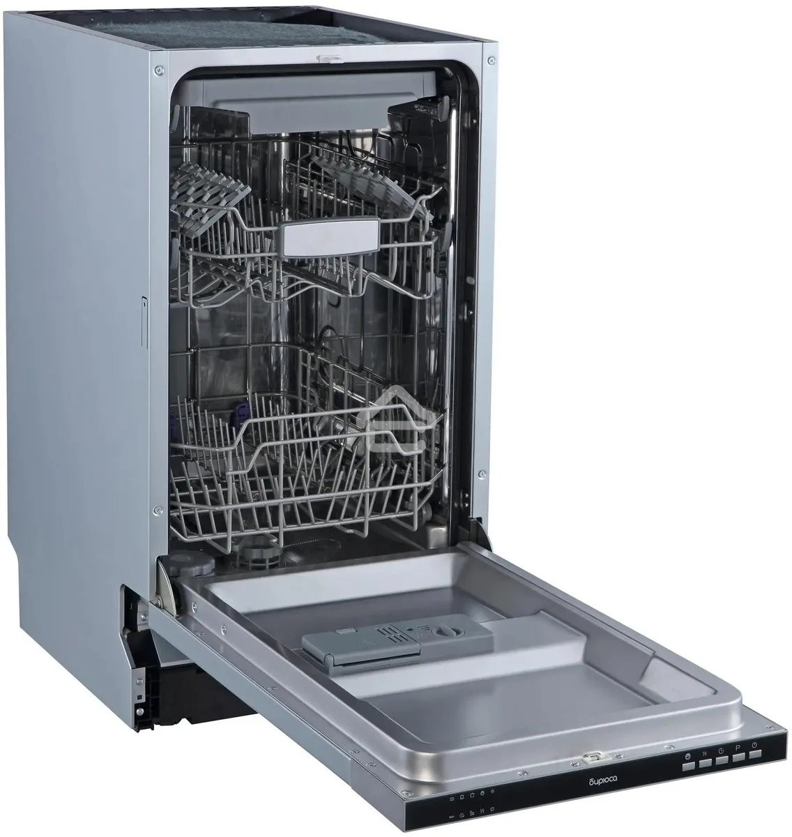 Встраиваемая посудомоечная машина Бирюса DWB-410/6, черный, 44.8 см, 10 компл., 47 дБ, класс A++