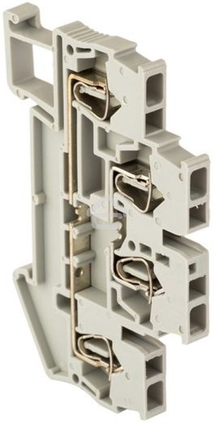 Колодка клеммная JXB-ST-4 32А двойная самозажимная сер. PROxima EKF plc-jxb-st-4-4-2