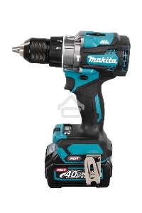 Дрель-шуруповерт Makita HP001GD201, Аккумуляторная, 40В, 2 АКБ, Ударная, Кейс