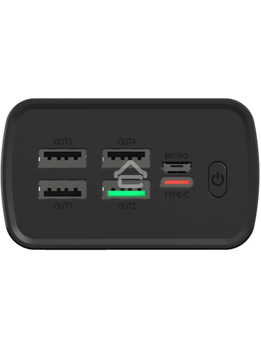 Мобильный аккумулятор Digma DGPF30A 30000mAh QC3.0/PD3.0 22.5W 3A 4xUSB-A/USB-C черный
