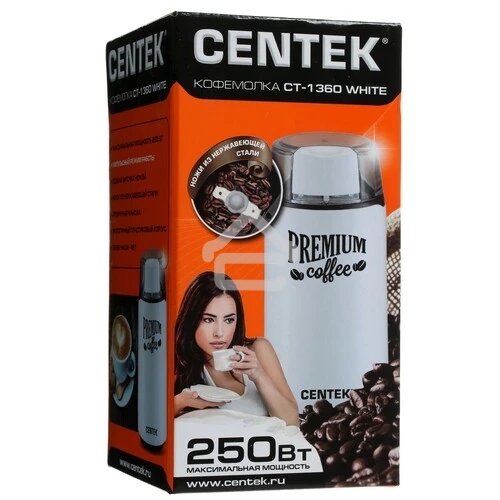 Кофемолка Centek CT-1360 White 250Вт, 45 г