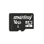 Карта памяти MicroSDHC (Transflash) 16Gb Smart Buy (Class 10)+SDадаптер