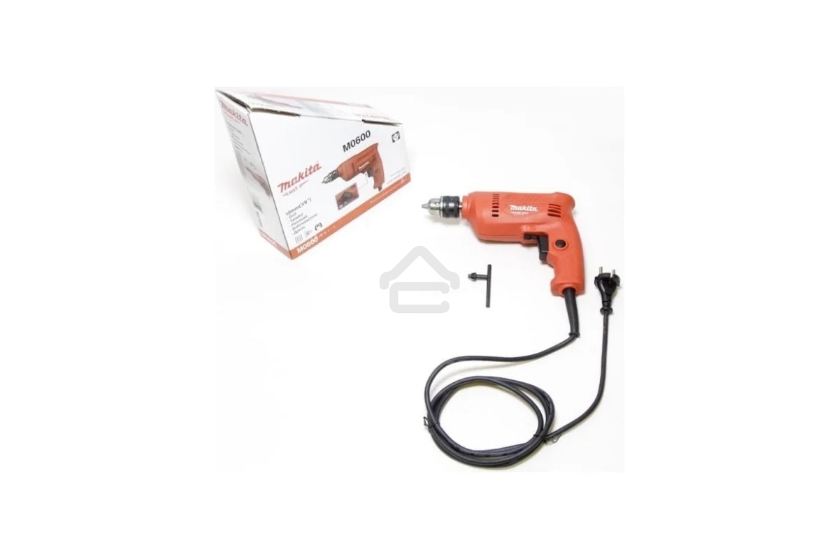 Дрель Makita M0600, 350 Вт, сетевая, безударная
