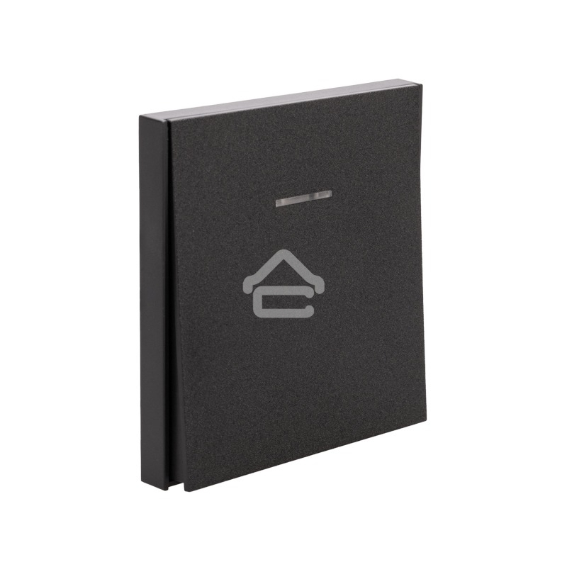 Выключатель STRONG 1 кл с подсветкой 10А с/у антрацит KRANZ