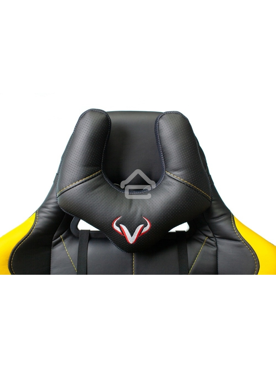 Кресло игровое Бюрократ VIKING 5 AERO YELLOW черный/желтый искусственная кожа