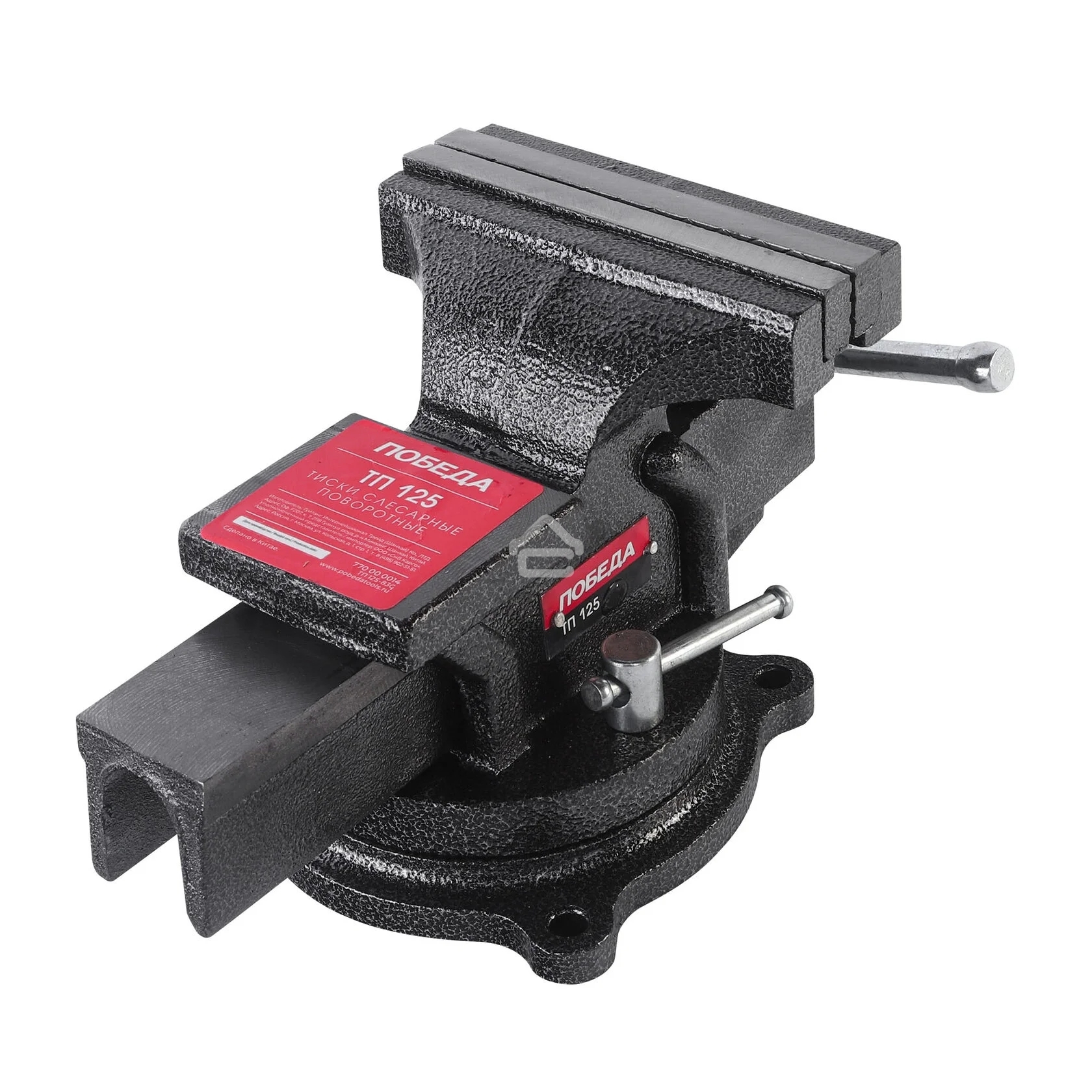 Тиски слесарные поворотные Победа ТП 125