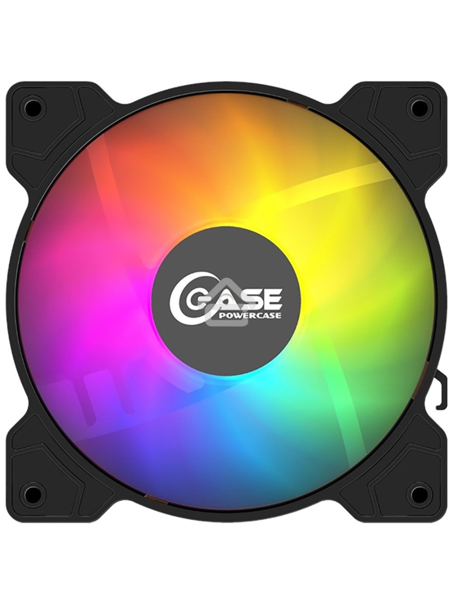 Вентилятор для корпуса Powercase M2_6P черный, 120 мм, 1200 об/мин, 29.58 дБ, 6 pin