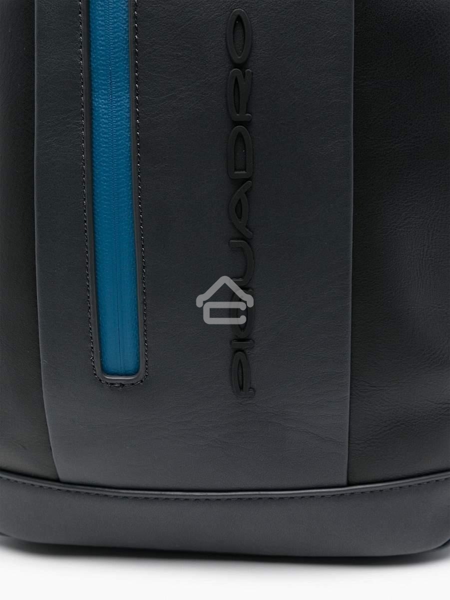 Рюкзак слинг мужской Piquadro Urban CA6540UB00/NGR, кожа, черный/серый