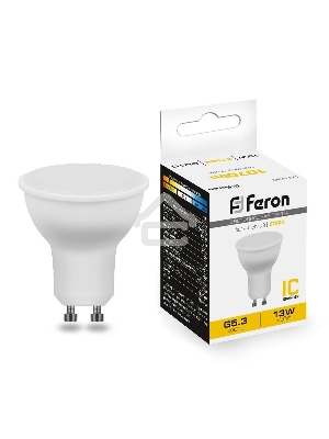 Лампа светодиодная FERON LB-960 LED 13вт 230в GU10 теплый