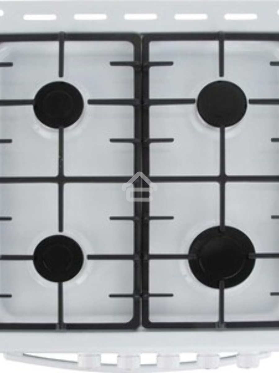 Плита газовая De Luxe 506040.01ГЭ КР белый, конфорок 4 шт, духовка 60 л, 50 см x 85 см x 60 см
