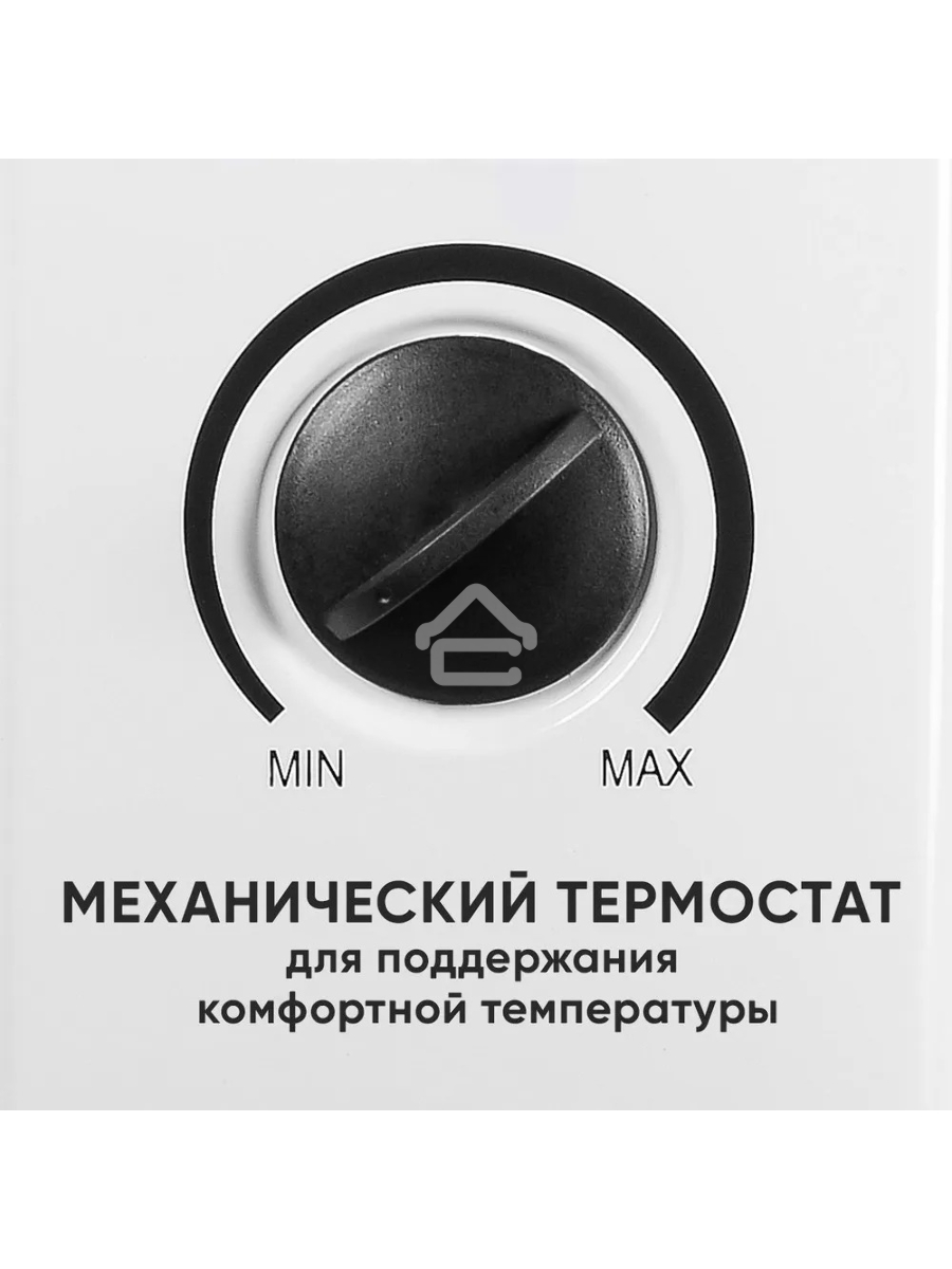 Конвектор EUROLUX ОК-EU-2.0 MPC, белый/черный, 2000 Вт, 25 м2, термостат 900/67/4/43