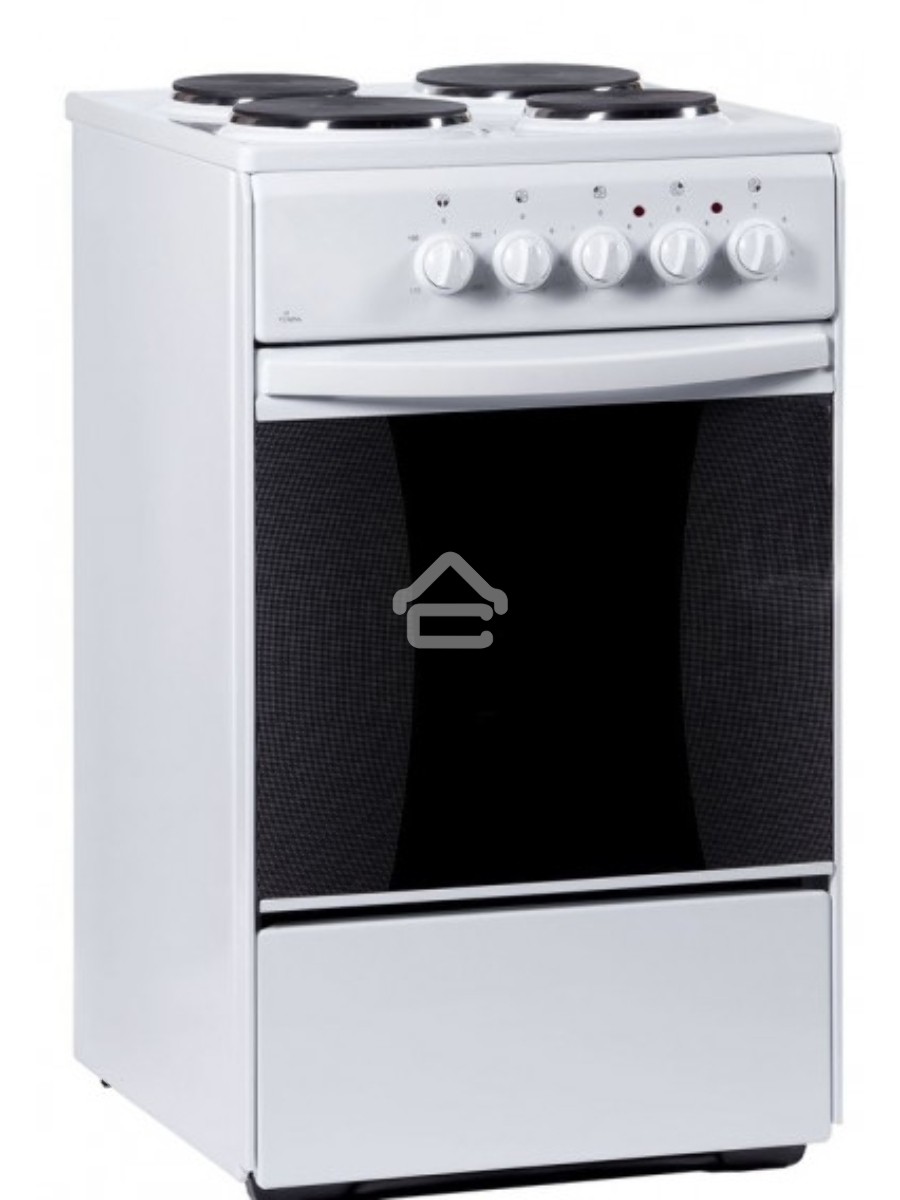 Плита электрическая Flama AE 1401 W белый, конфорок 4 шт, духовка 50 л, 50 см x 85 см x 60 см