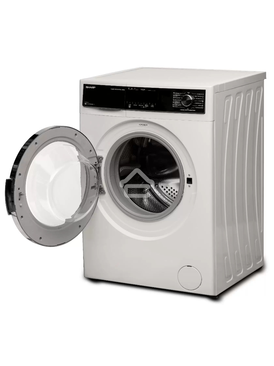 Стиральная машина Sharp ES-814R-W белый, загрузка фронтальная 8 кг, 1400 об/мин, класс: A+++
