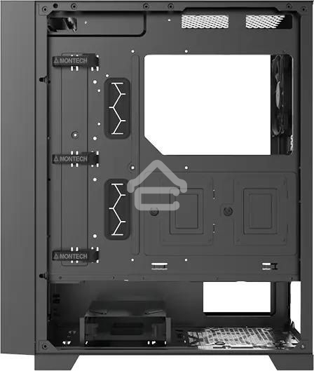 Компьютерный корпус Montech AIR 1000 LITE черный без БП ATX 1x120мм 3x140мм 2xUSB3.0 1xUSB3.1 audio bott PSU