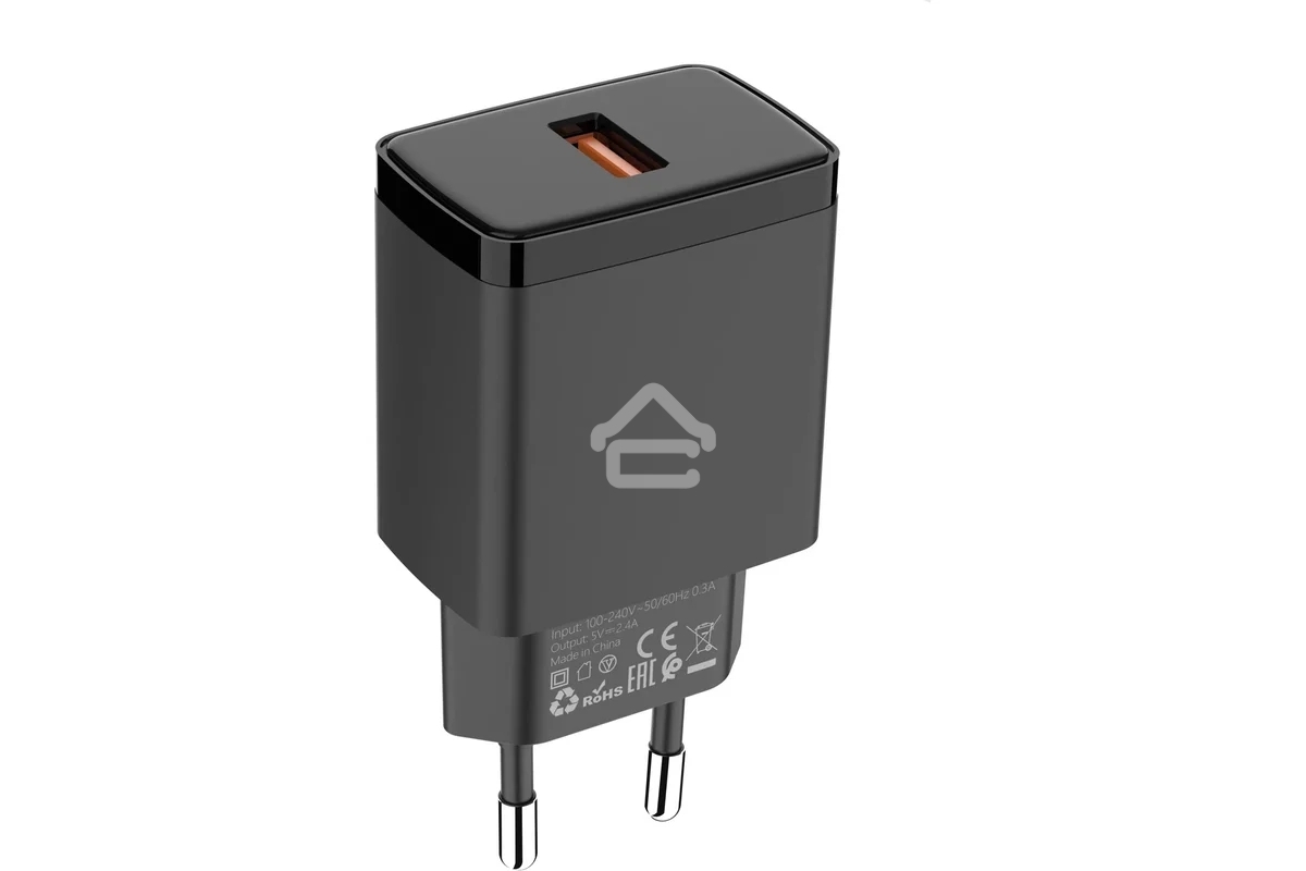 Зарядное устройство Cablexpert MP3A-PC-55, 10.5Вт, 2.1А, 1хUSB, черный, пакет