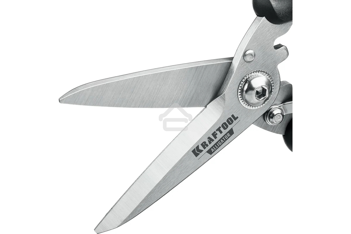 Многофункциональные прямые технические ножницы KRAFTOOL ALLIGATOR 200 мм