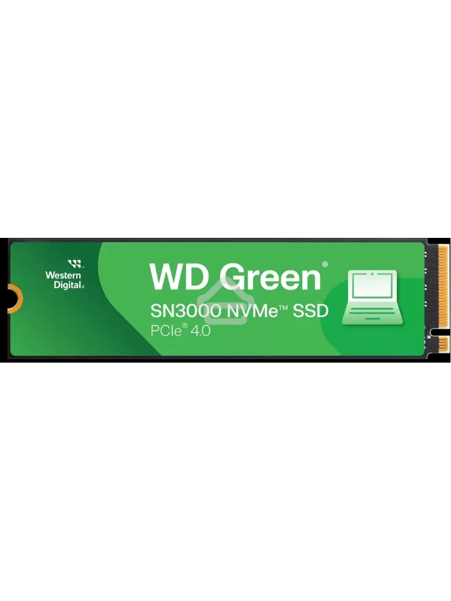 Твердотельный диск Western Digital WD Green SN3000, 1TB M.2 2280, PCI-E 3x4, [R/W - 5000/4200 MB/s]