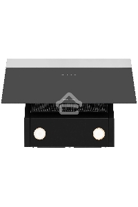 Вытяжка наклонная Krona Kristen 600 black/inox S сенсорное управление, чёрный