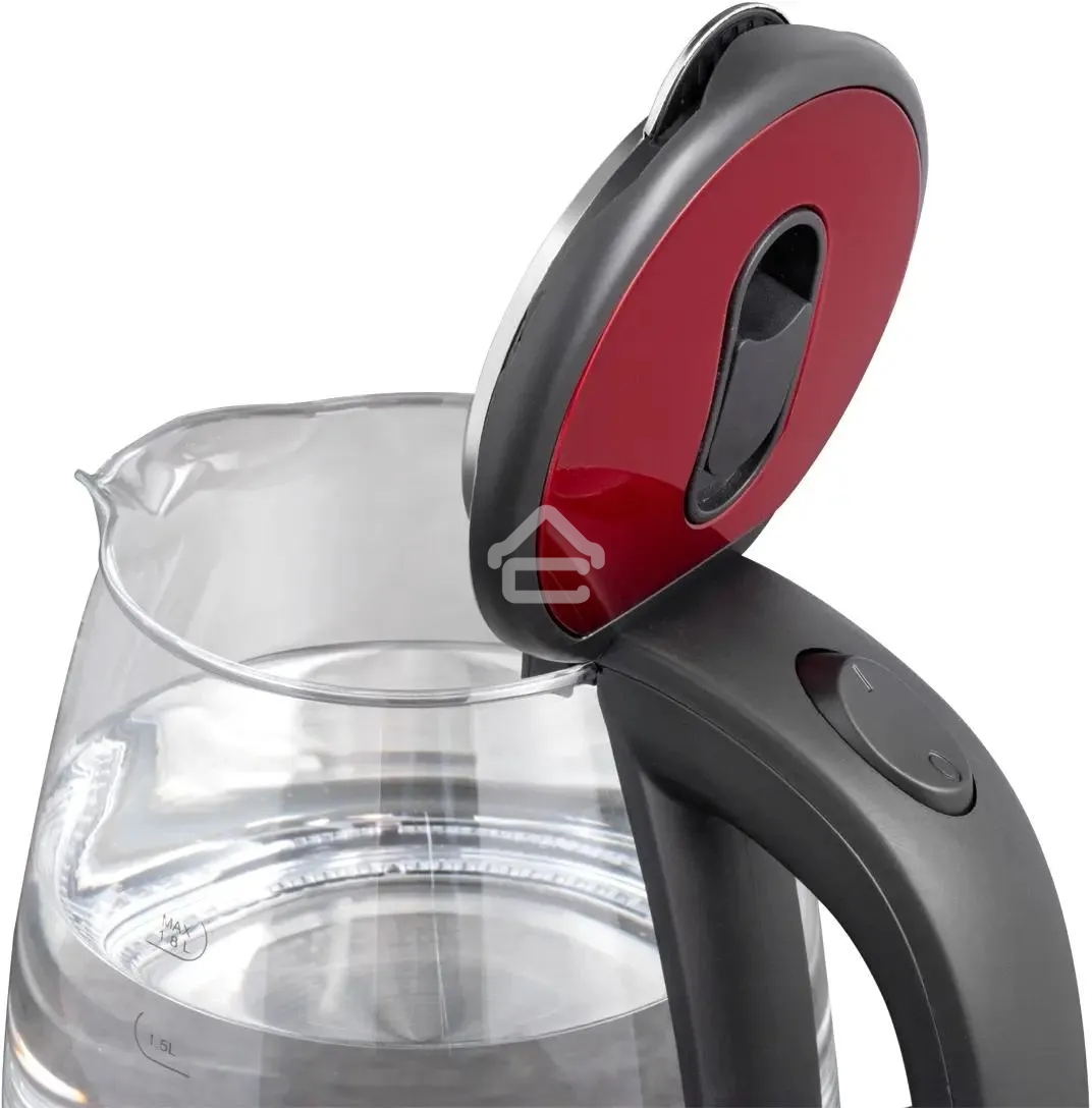 Чайник электрический Scarlett SC-EK27G65 красный/черный, 1800 Вт, 1.8 л