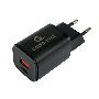 Зарядное устройство Cablexpert MP3A-PC-43, 30Вт, 3А, быстрая зарядка QC3.0/PD, 2 порта: USB и Type-C, черный, пакет