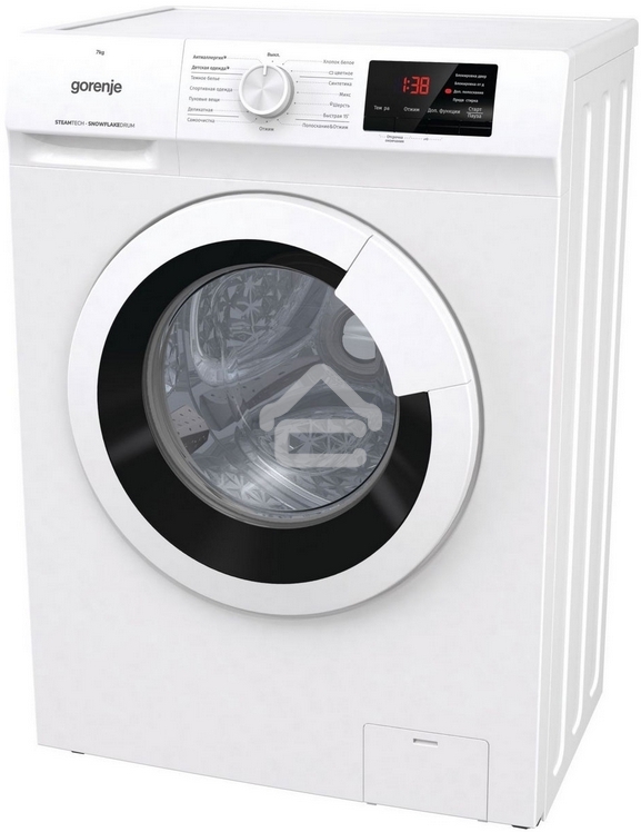 Стиральная машина Gorenje WHE72SFS белый загр. фронтальная макс.: 7 кг 1200об/мин класс: А